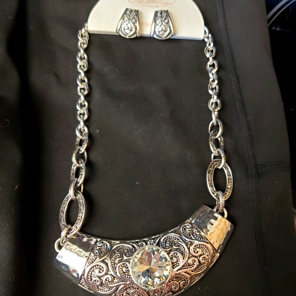 Marquise Necklace and earrings set